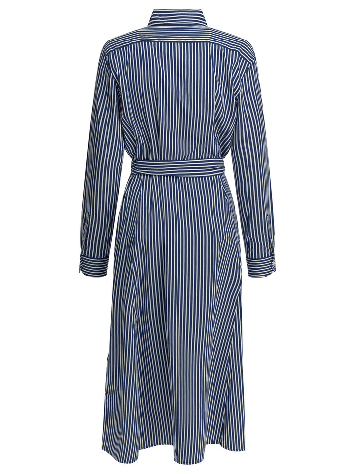Polo Ralph Lauren Chemisier Midi Dress With Logo Abiti - Blu | ec272a595788f4fe1cb4eca364d5f05875685864