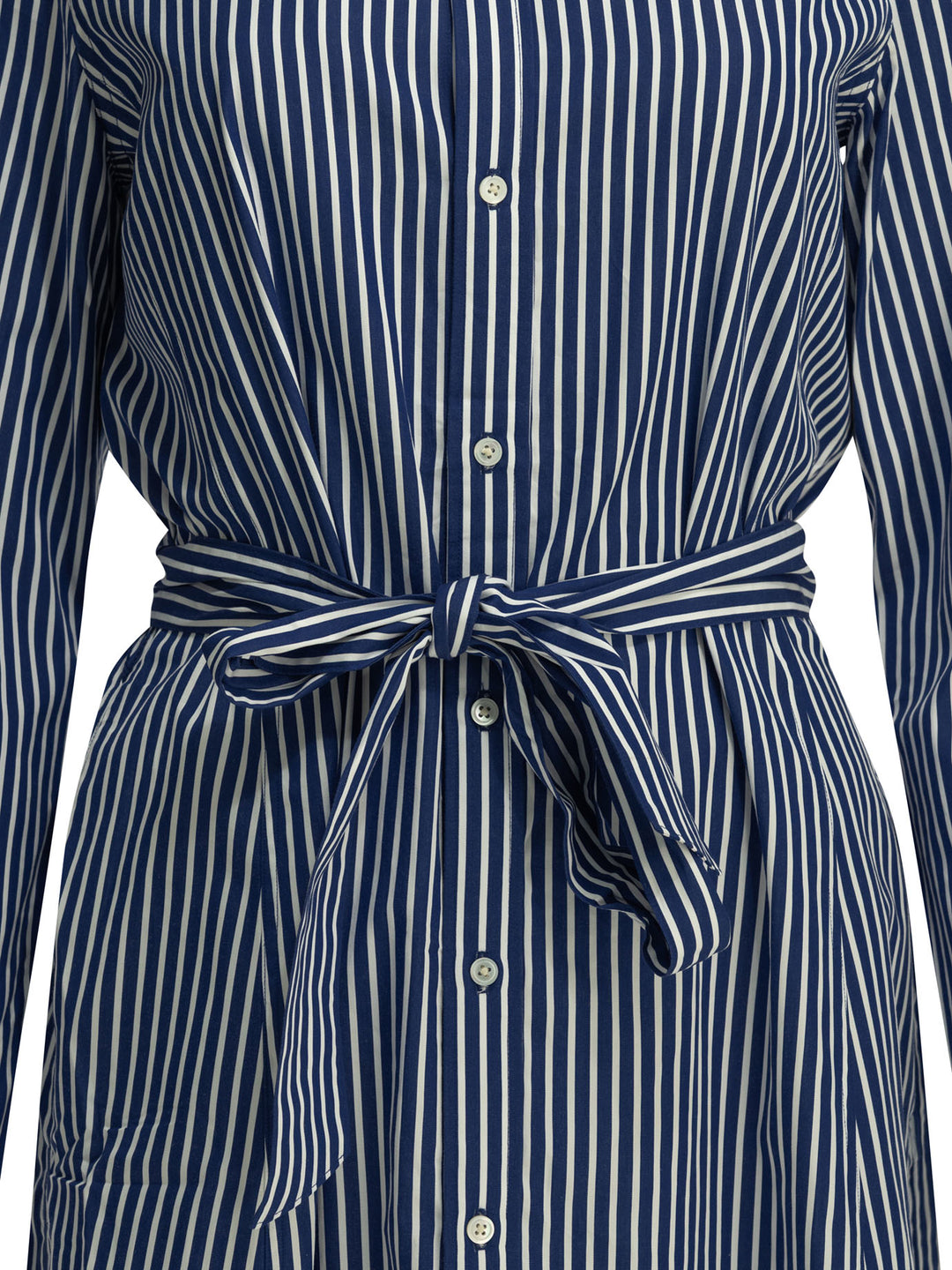 Polo Ralph Lauren Chemisier Midi Dress With Logo Abiti - Blu | adb0502882d2df8527cc5e4943bc6bf15942990a