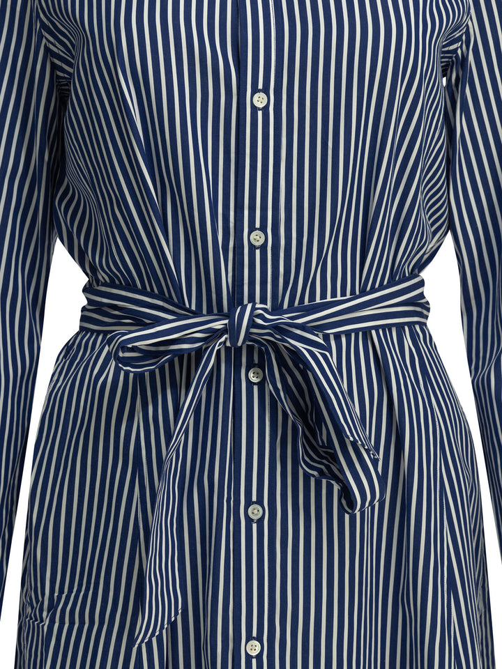 Polo Ralph Lauren Chemisier Midi Dress With Logo Abiti - Blu | adb0502882d2df8527cc5e4943bc6bf15942990a