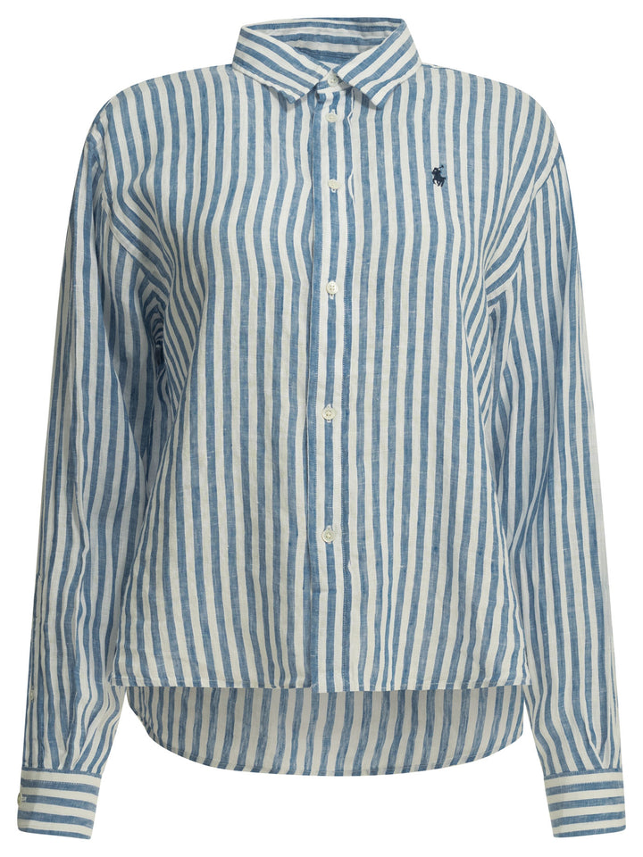 Polo Ralph Lauren Casual Relax Fit Shirt With Logo Shirts - Blu | cbd66214fe5a43fbda72615dfd3bd0796011ce00