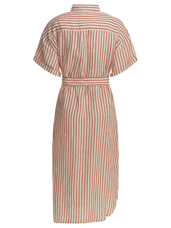 Polo Ralph Lauren Long Shirt Dress With Logo Abiti - Rosso | c7c75d569d311e0f9882f8fcaeec3a35684eebf5