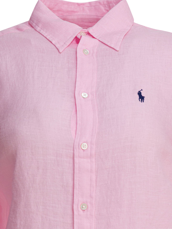 Polo Ralph Lauren Classic-Fit Linen Shirt Shirts - Rosa | 40847e1a571ad9e5de65709bddc5bdfee8a2a2d8