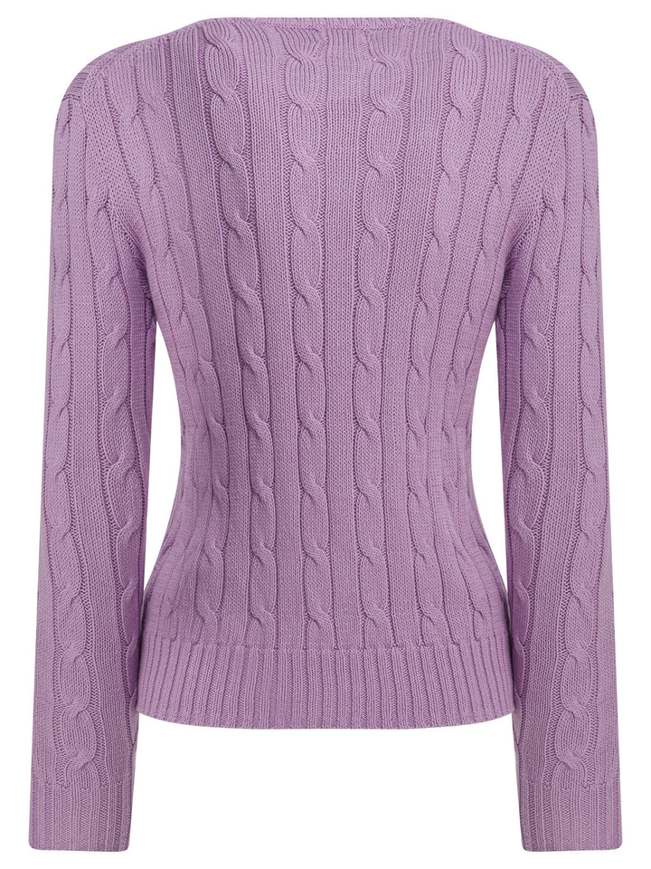 Polo Ralph Lauren Crew-Neck Sweater With Logo Knitwear - Viola | 91c2a93c2fdb149246c7771fa75f9459c392596e