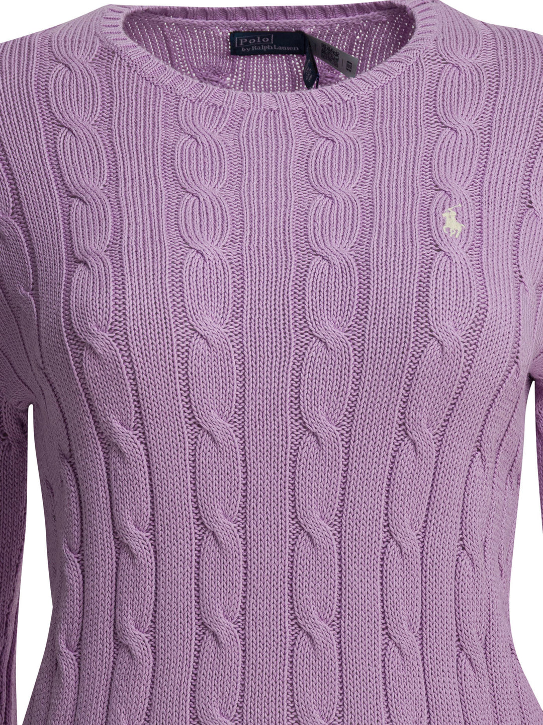 Polo Ralph Lauren Crew-Neck Sweater With Logo Knitwear - Viola | d5043cd2be4c44c37740775e2d6ee92bcf77ab4b