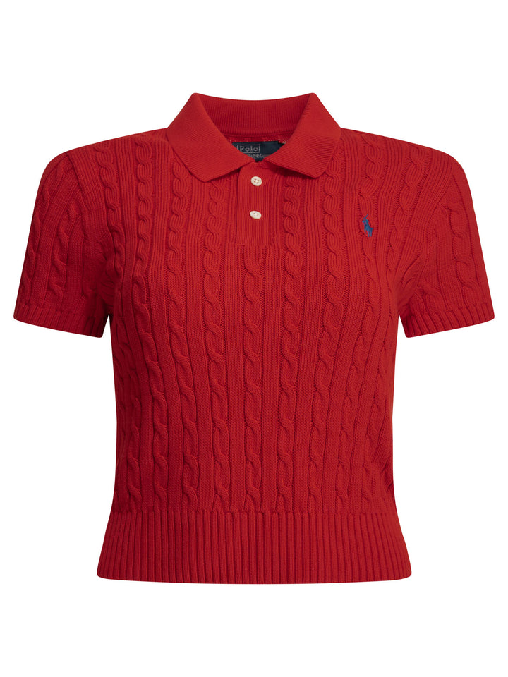 Polo Ralph Lauren Knitted Polo Shirt With Buttons Polo shirts - Rosso | 71126f3b8ca014345974c57b8e91f367794bbf7c