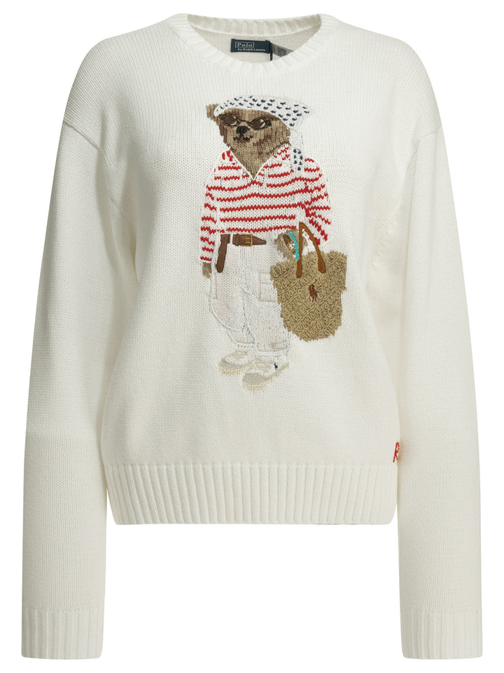 Polo Ralph Lauren Polo Bear Knitwear - Bianco | 18a8b6c33ce363f73edf2a7cc70c746a70202eb6