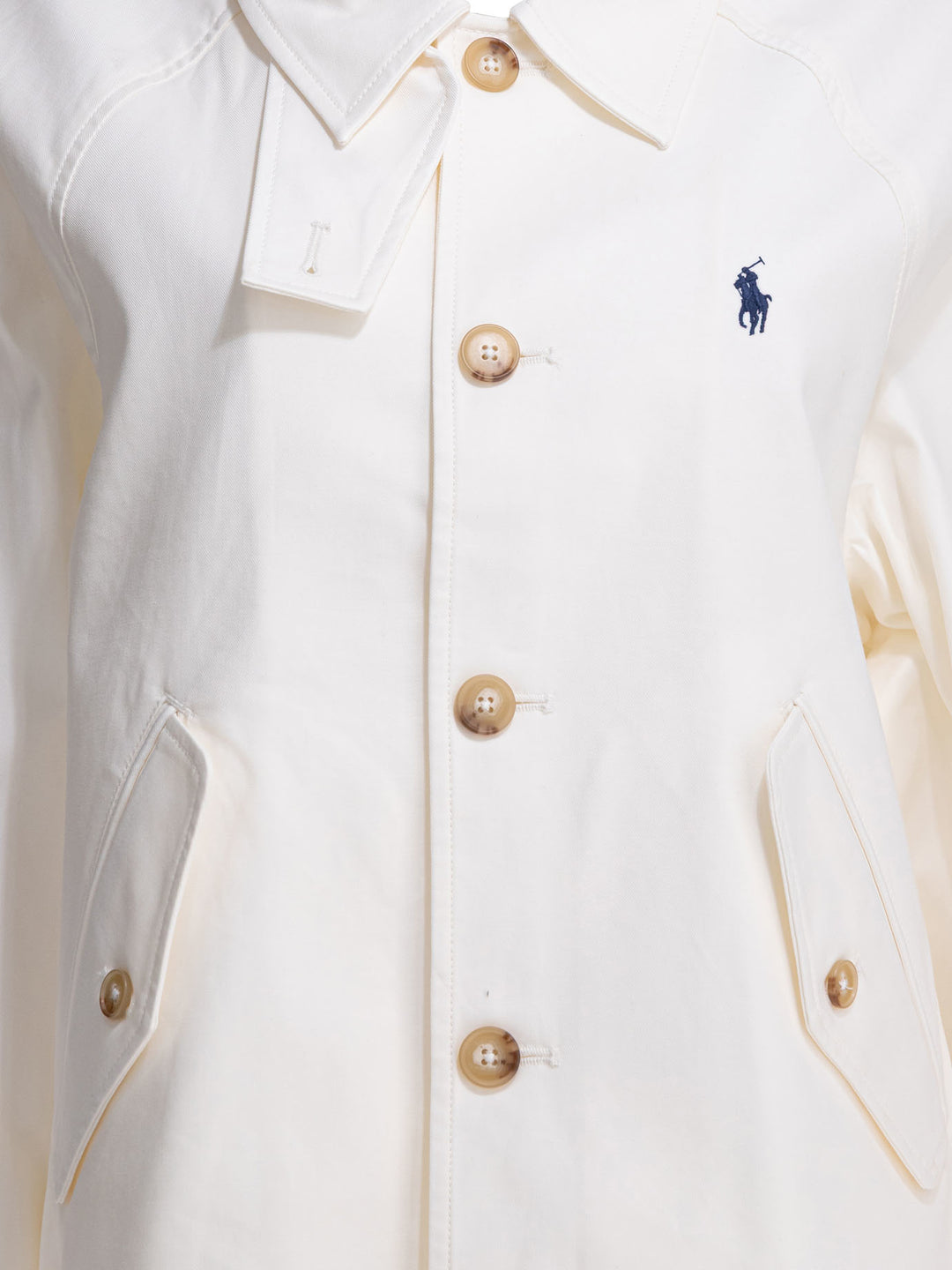 Polo Ralph Lauren Lightweight Jacket With Logo Jackets and Coats - Bianco | ae803c82676623fe1f460ca663b3031b71dd6a41