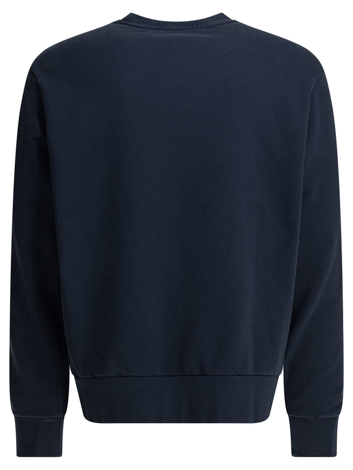Polo Ralph Lauren Crewneck Sweatshirt With Logo Sweatshirts - Blu | 569258842ba6aeff85691545a4f4ea48cabe953b