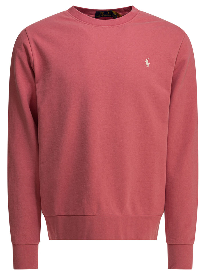 Polo Ralph Lauren Crewneck Sweatshirt With Logo Sweatshirts - Rosso | 0e37aefea6b92bef2d77ecca9e43ff4513606264