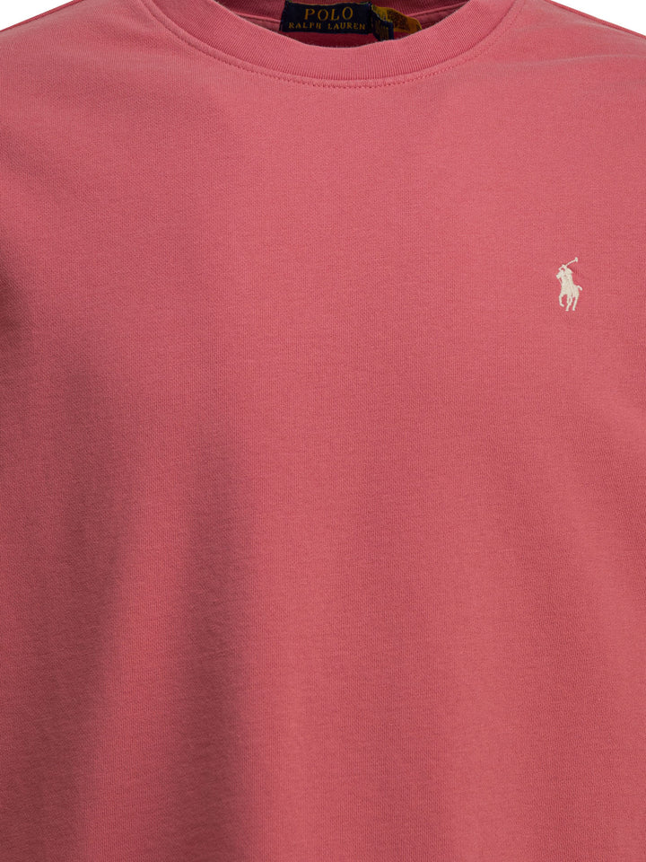 Polo Ralph Lauren Crewneck Sweatshirt With Logo Sweatshirts - Rosso | 49a63ecf9a30bc1f176e9051507bb0f6bfff7c5f