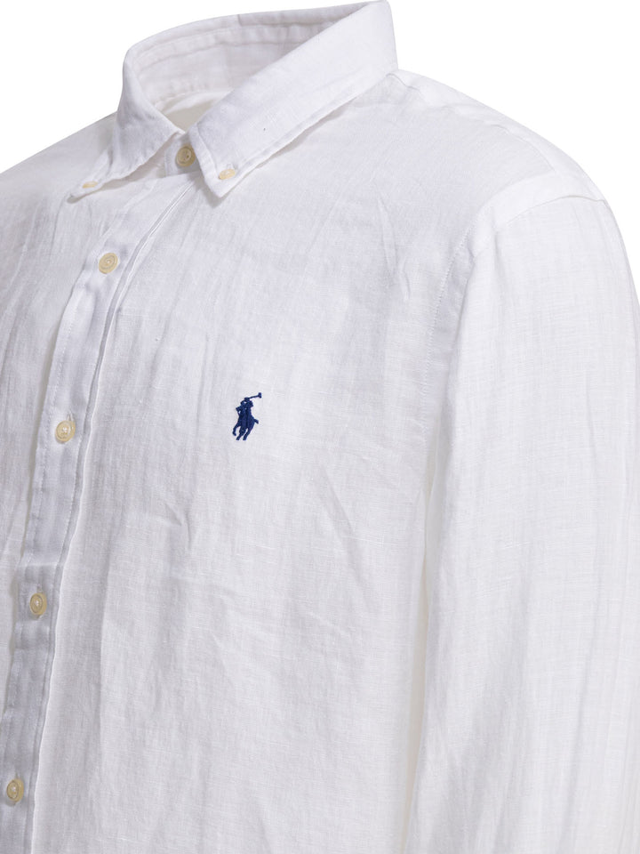 Polo Ralph Lauren Classic-Fit Casual Shirt With Logo Shirts - Bianco | 98ae58cfdc3ba7ebb742ebccc4f9e2e1e6fa33a2