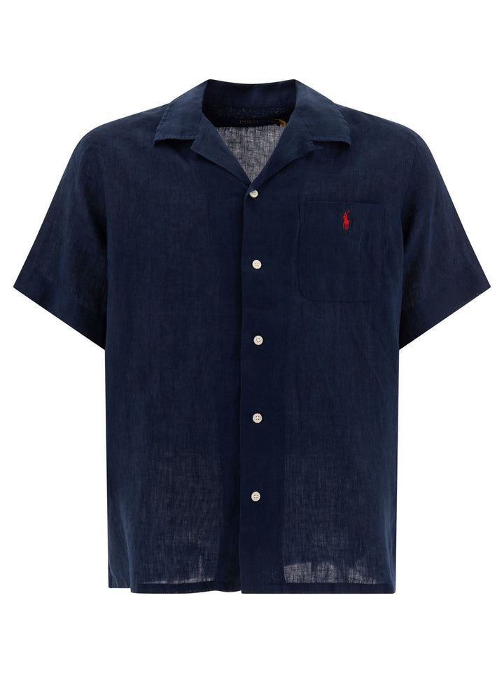 Polo Ralph Lauren Classic-Fit Casual Shirt With Logo Shirts - Blu | f82f8dee7b539d19fcfc1dff3606d3927a7ba9ba