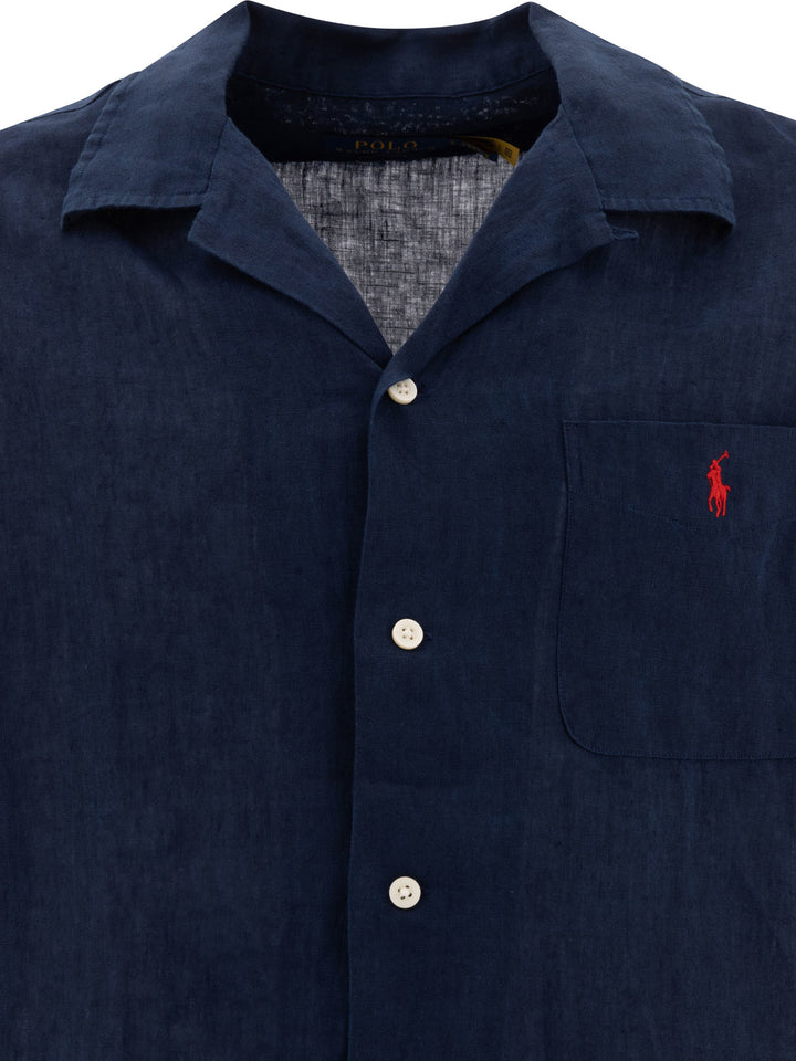 Polo Ralph Lauren Classic-Fit Casual Shirt With Logo Shirts - Blu | cc24fd81663a1f5be34781bdc3073ee72dc56741