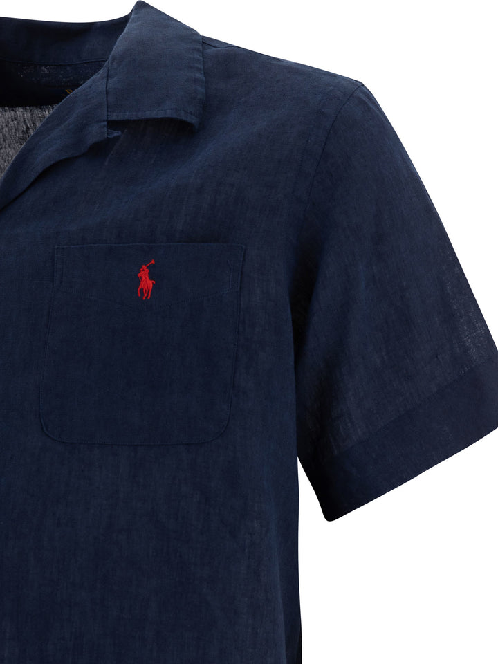 Polo Ralph Lauren Classic-Fit Casual Shirt With Logo Shirts - Blu | e7ba4c626a8741a9da4854f8ecafa55e31802ecd