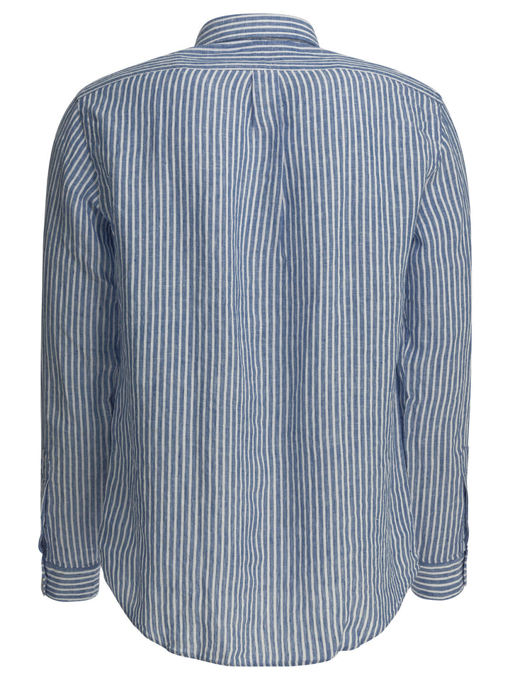 Polo Ralph Lauren Custom-Fit Casual Shirt With Logo Shirts - Light blue | 68ce8c0823f2c87eac1af0b8b9d8ed7914df171f