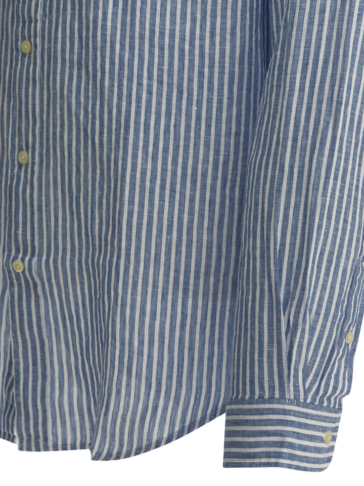 Polo Ralph Lauren Custom-Fit Casual Shirt With Logo Shirts - Light blue | a7d2fa97b866fdcae8866b85dc6c5ab99610ac3a