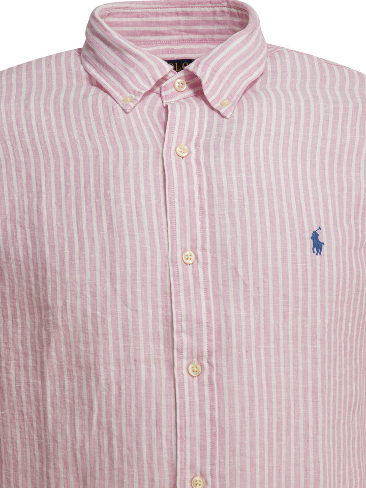 Polo Ralph Lauren Custom-Fit Casual Shirt With Logo Shirts - Rosa | 6bd52d8f4c7f7b3b5802b34fd9f977edca3206b2