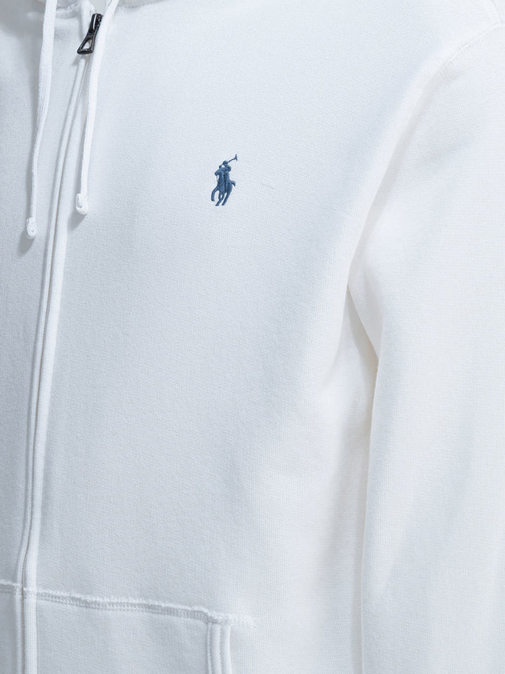 Polo Ralph Lauren Full Zip Sweatshirt With Logo Sweatshirts - Bianco | 3bc714d419b6c1b368bb2e9be2b7b1cebd56aaa0
