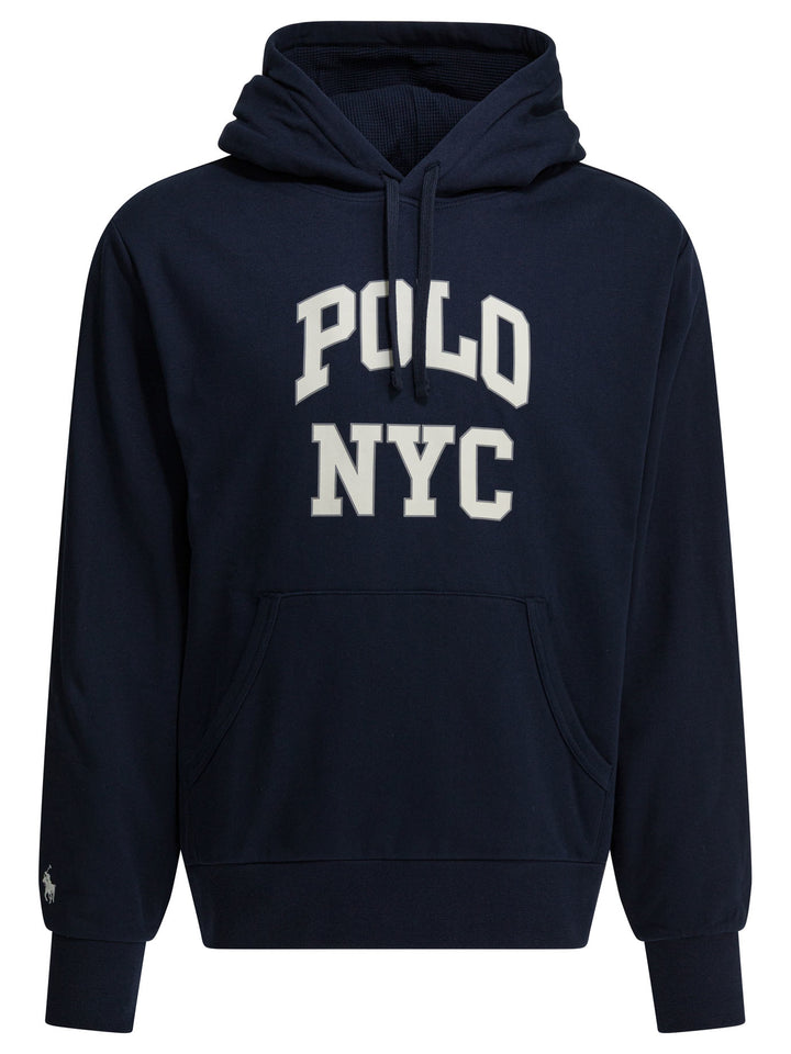 Polo Ralph Lauren Hoodie With Logo Sweatshirts - Blu | f6a215edfeadb68f3ef65f43392536383641b96f