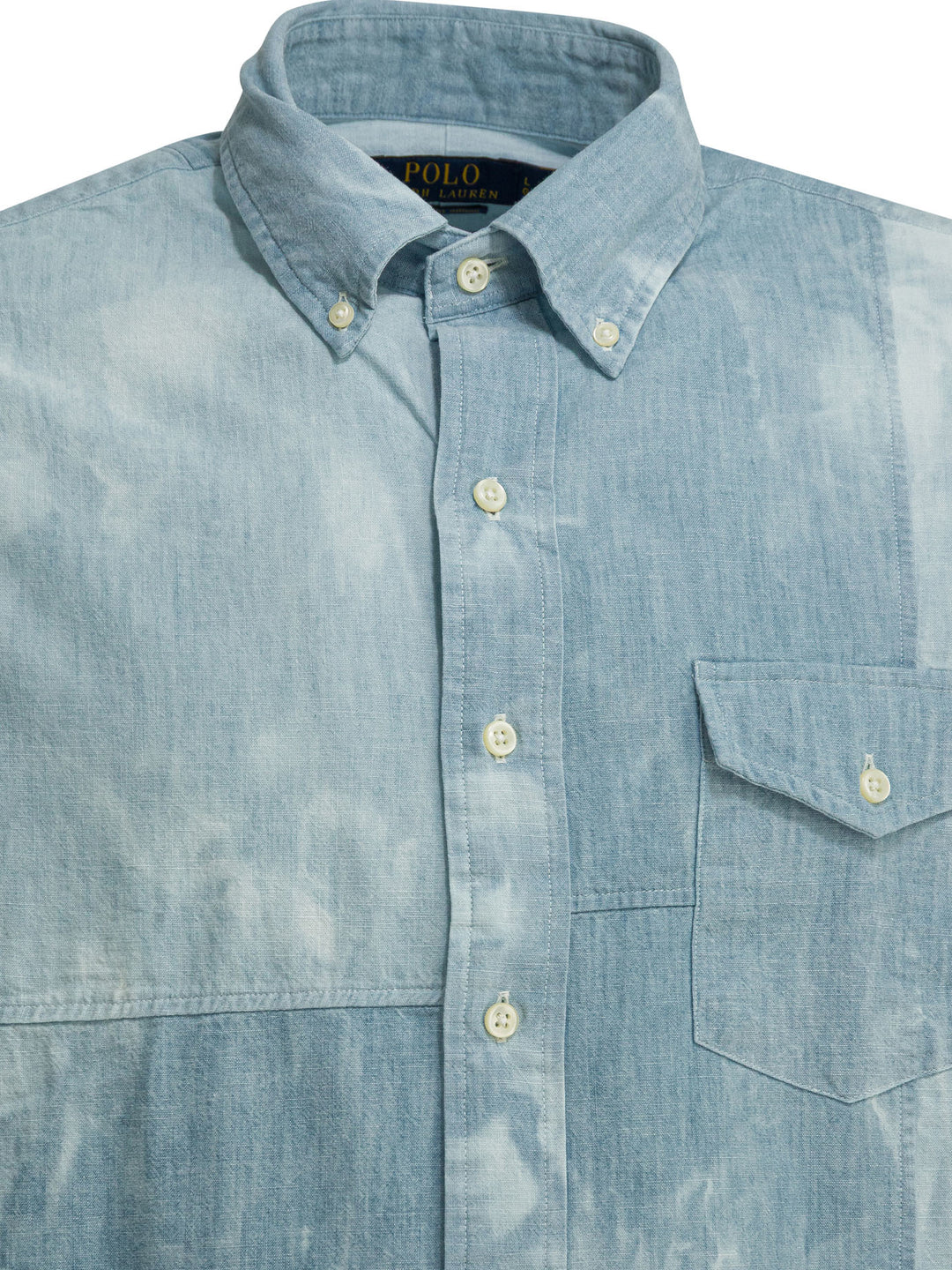 Polo Ralph Lauren Tie-Dye Classic-Fit Casual Shirt Shirts - Blu | ff20c388cfafcbe257746becbbc2af681d7749b2