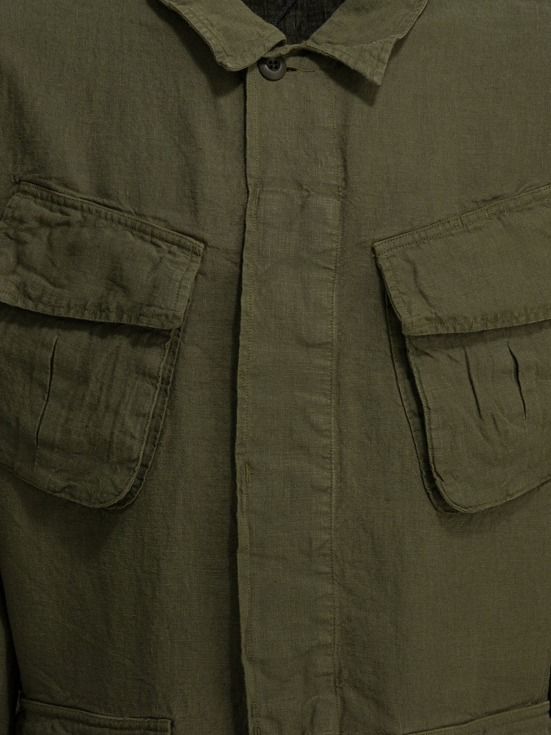 Polo Ralph Lauren Linen Overshirt Jacket Jackets and Coats - Verde | 88d8b2e048f947852a138f531c5ad1ec4e402720