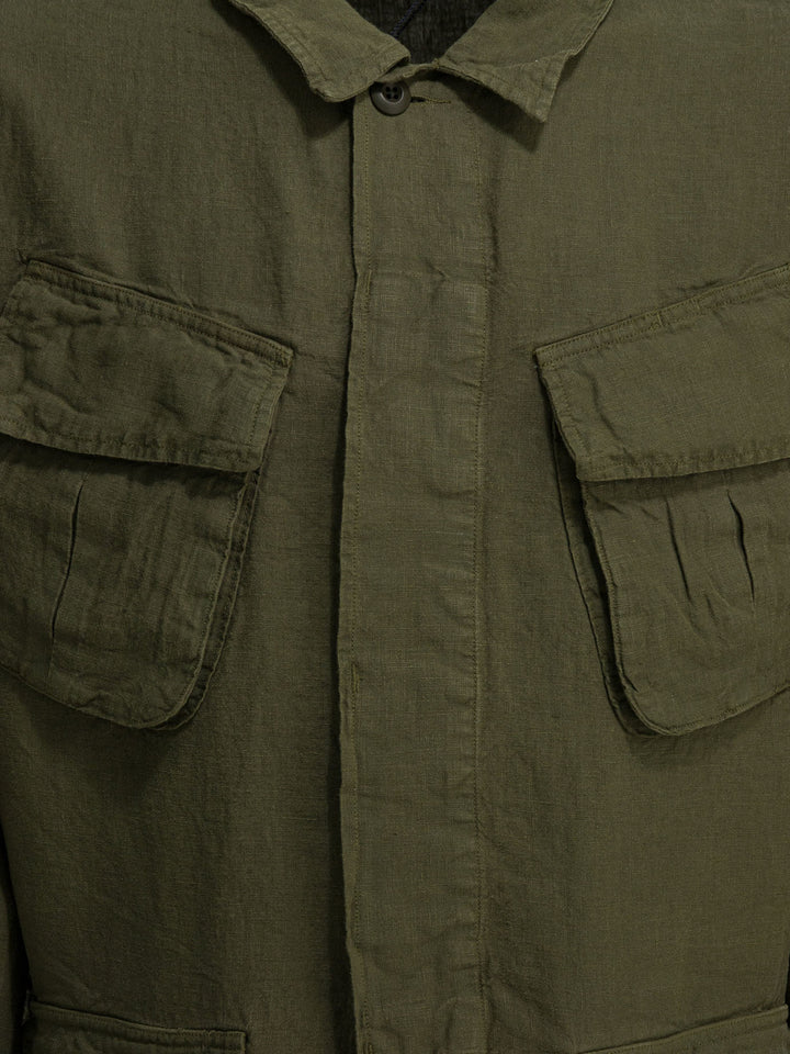 Polo Ralph Lauren Linen Overshirt Jacket Jackets and Coats - Verde | 88d8b2e048f947852a138f531c5ad1ec4e402720