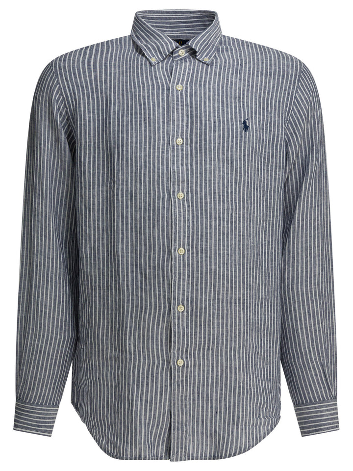 Polo Ralph Lauren Casual Shirt With Logo Shirts - Blu | 732d47a2fe2652c04555fb7078e958dd1c2c5808