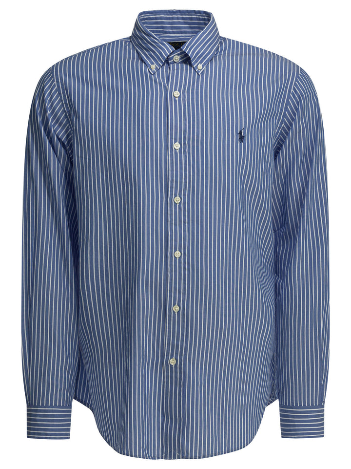 Polo Ralph Lauren Classic-Fit Casual Shirt With Logo Shirts - Blu | 92306b0d949c36ff680a70a9702cb86e496e703b