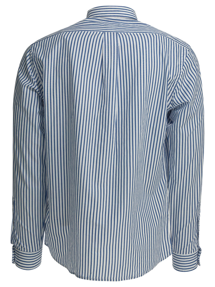 Polo Ralph Lauren Custom-Fit Casual Shirt With Logo Shirts - Bianco | 9c1f1b95d97d8f5c7f1beee57db64958dc3995d5