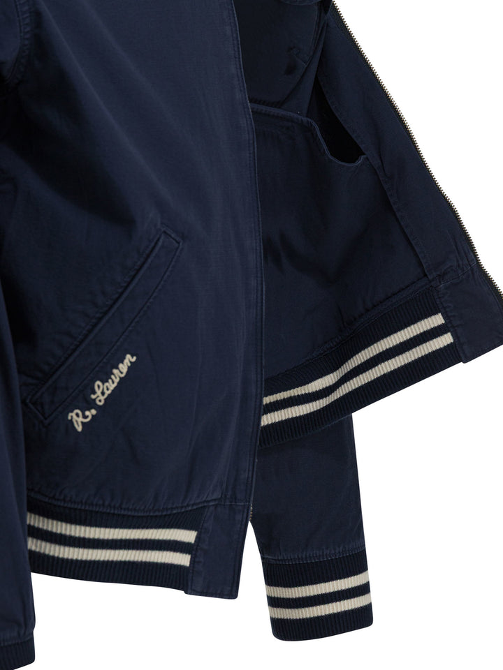 Polo Ralph Lauren Bomber Jacket With Logo Jackets and Coats - Blu | 807763d9b9e439520be8146b4687cc2816f03ac2