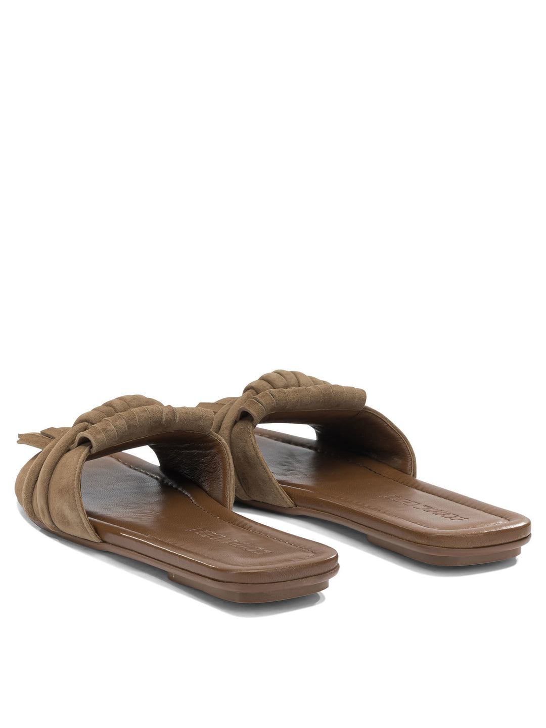 Pomme D'Or Slide In Pelle Scamosciata Sandali - Marrone | 88b036a9e127e9ac825210c5f9731fe3fc6de71b