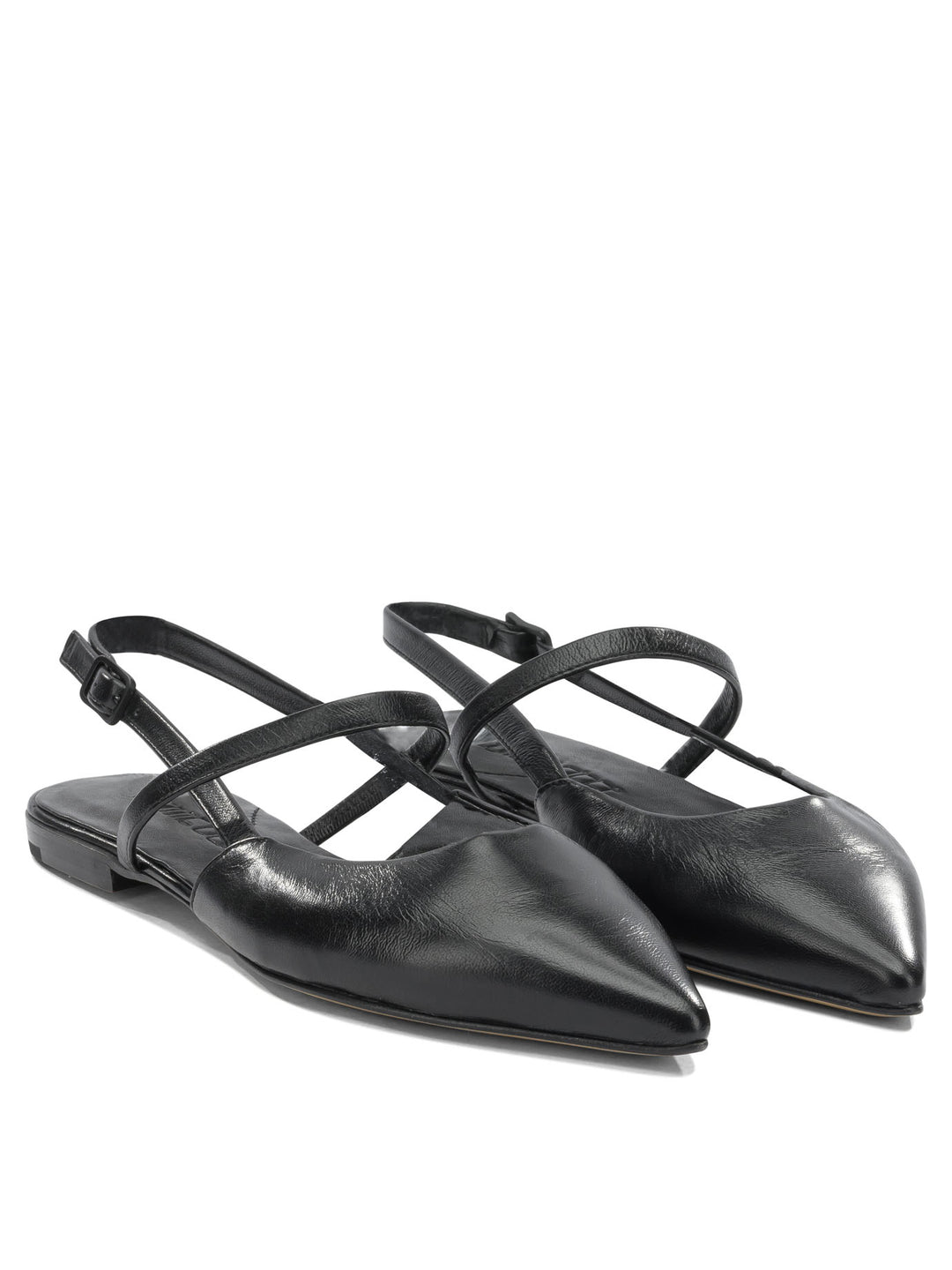 Pomme D'Or Ballerine Slingback In Pelle Ballerinas - Nero | 83190d661c1b5db6dc97403885f6335274b56d6d
