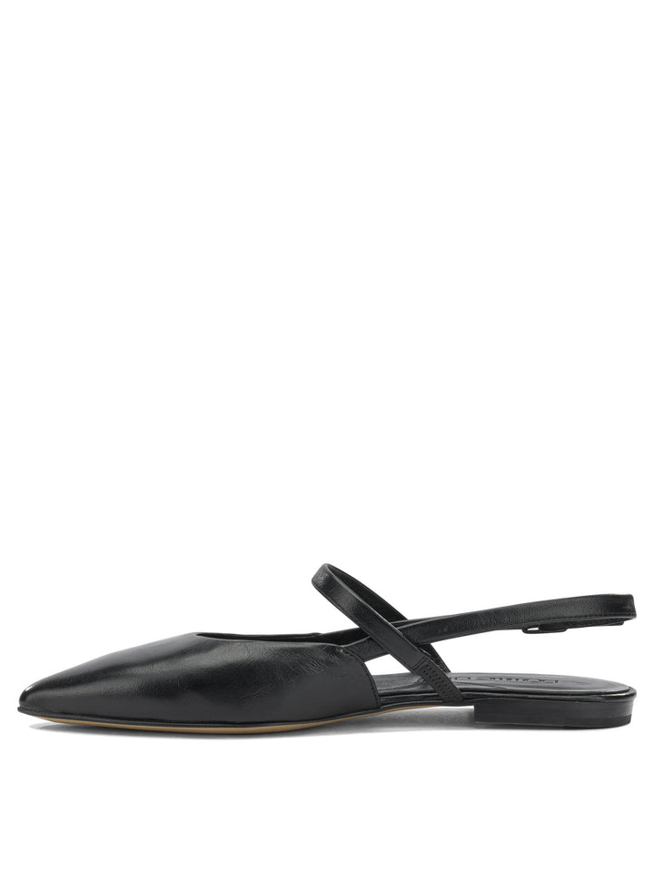 Pomme D'Or Ballerine Slingback In Pelle Ballerinas - Nero | e7156ad99b736515d1a7a7bee7bf3c6dbe895a40