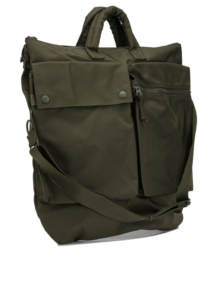 Porter-Yoshida & Co 2 Way Helmet Borse a Tracolla - Beige | 6079ae7650fe25f3706378b1dfa37fbc8b259c39