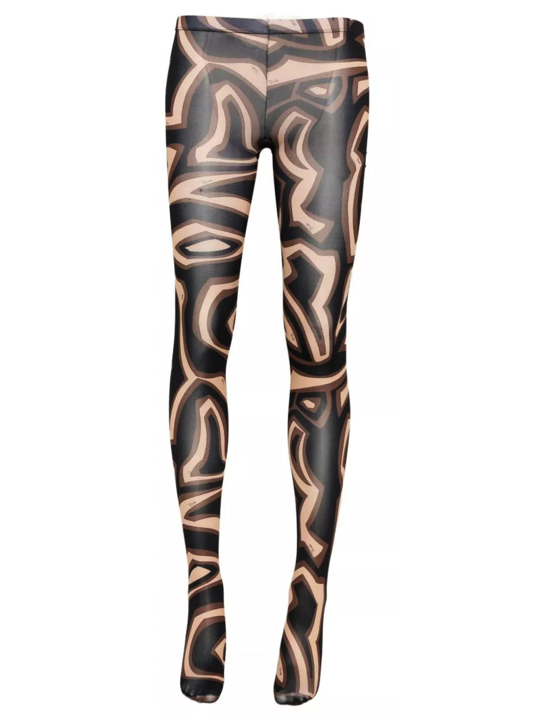 Pucci Printed Jersey Tights Calzini - Marrone | 0352e249c00171ec56195543ab2db791a0b9e738