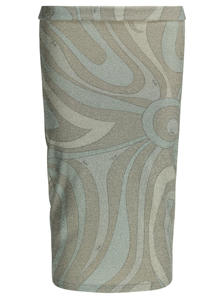 Pucci Marmo Lamé Gonne - Silver | 2eba26957cbc0347e12f4f58fbde63538f4c6233