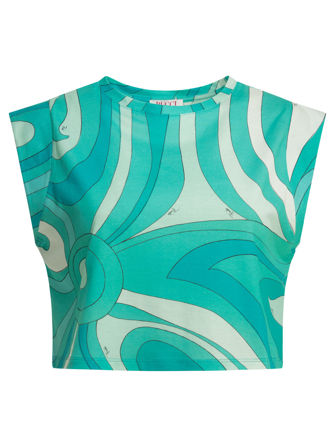 Pucci Marmo Top - Light blue | 4d1305223407c997d1da89ba83a1c856c177a93f