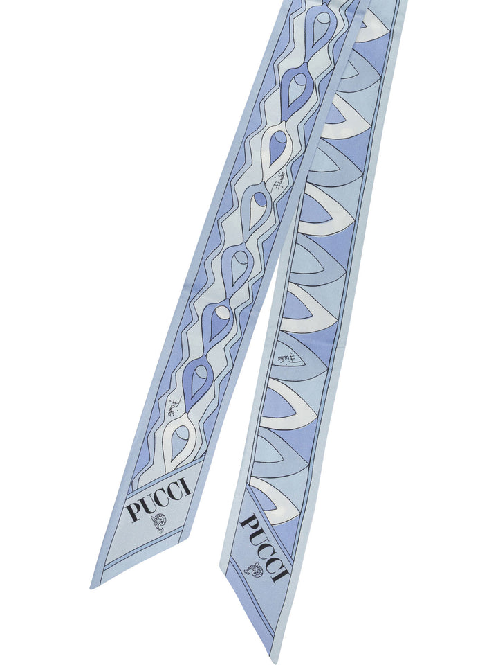 Pucci Scarf Mix Of Prints Sciarpe & Foulard - Light blue | 034c1e066ad5b93a46b0e3fa908b2dab999780a0