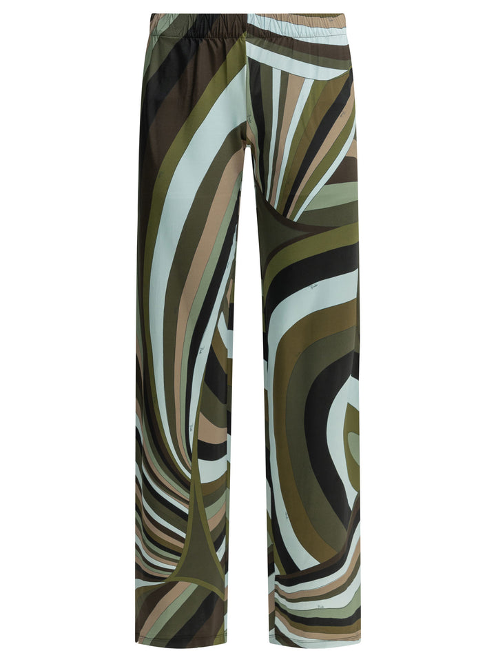 Pucci Iride Trousers - Verde | fed733fdd8327cc63cb87710944595dd769d08ba