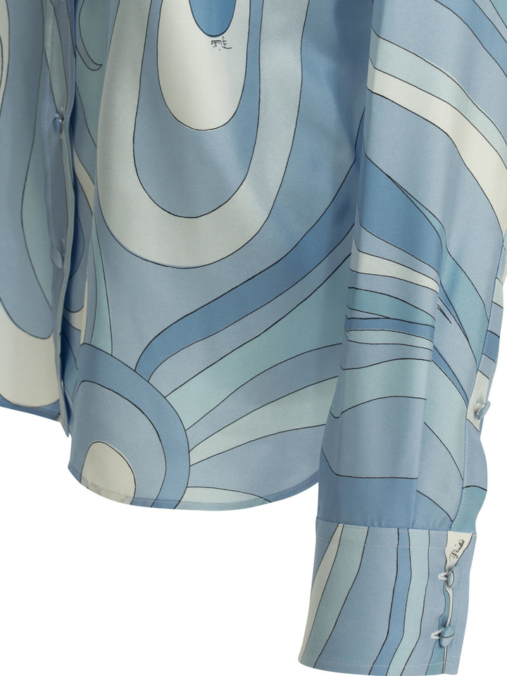 Pucci Marmo Shirts - Light blue | 001554676ca29a454c74596738689f5ca08e2b0a