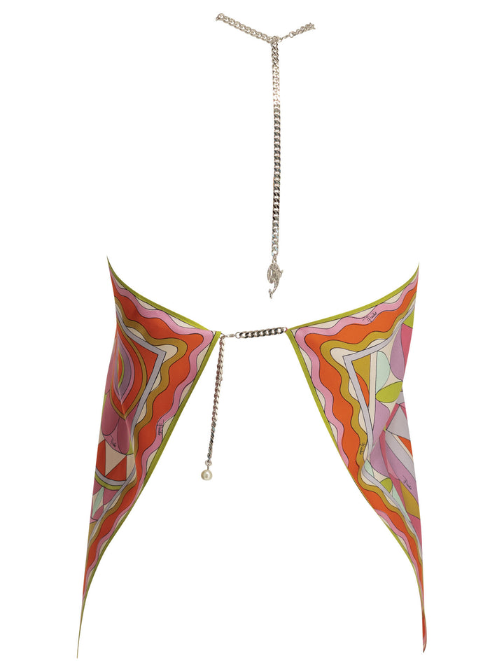 Pucci Manuba Top - Multicolor | 049d89d8e1985850001fe50ca183f80123d73aa8