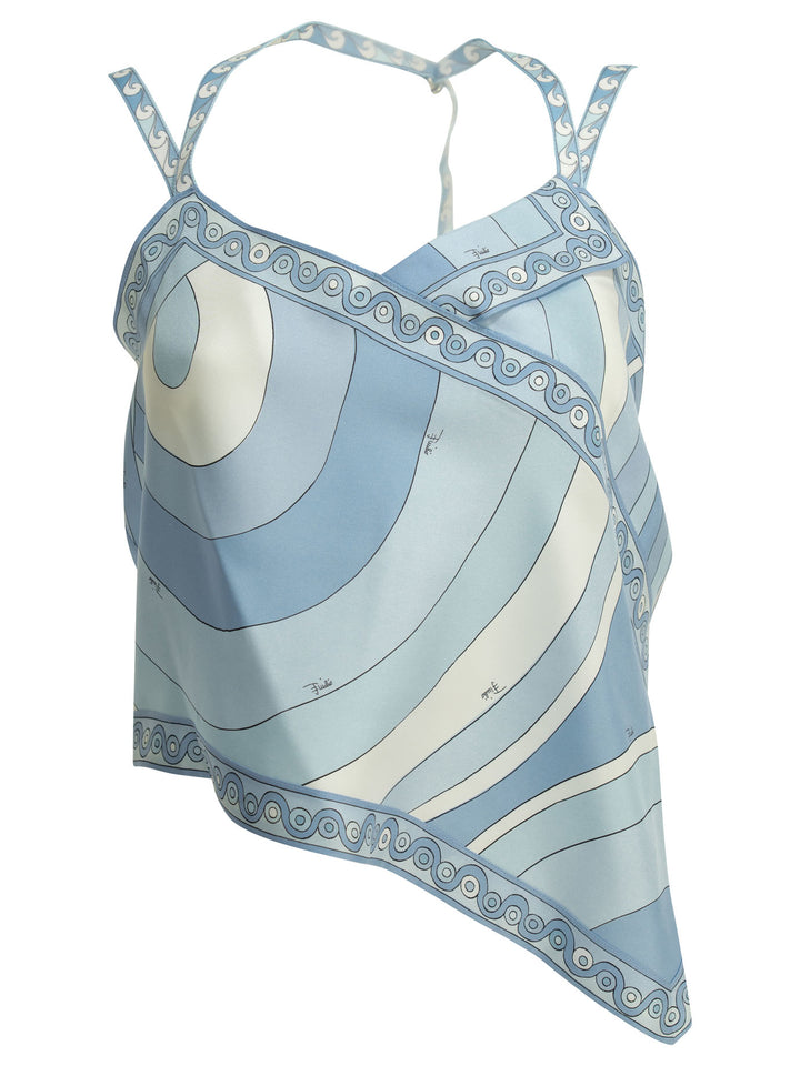 Pucci Iride Top - Light blue | 6a487683851a340fe903a16a5c0cd0cef115ce4e