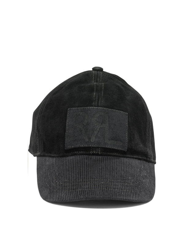 Suede Baseball Cap Cappelli Nero