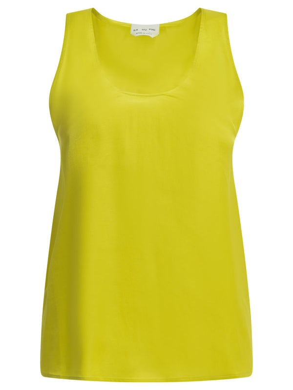 Viscose Tank Top Top Giallo