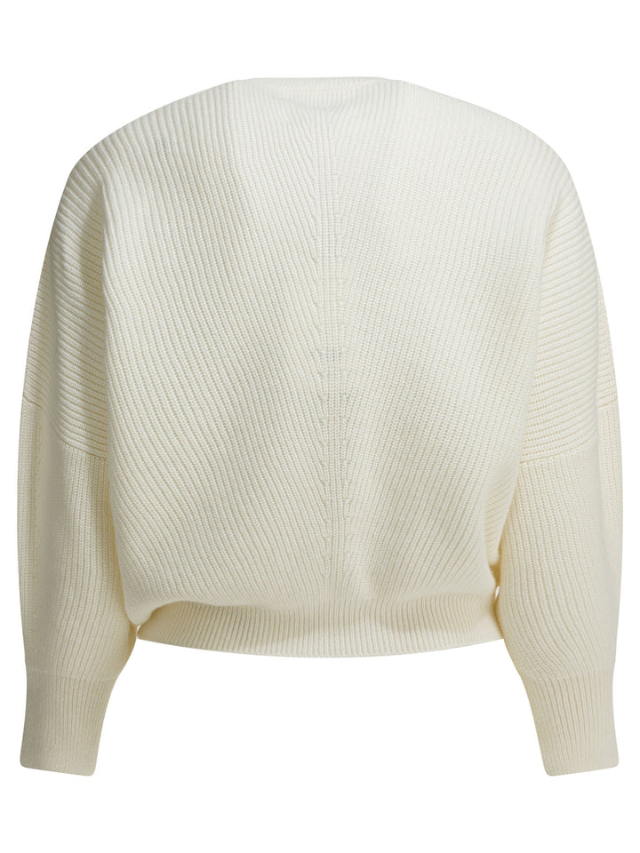 Sa Su Phi Cashmere Crewneck Sweater Knitwear - Bianco | 237b6cdf2e208598aae120a43a7e52a329a9987e