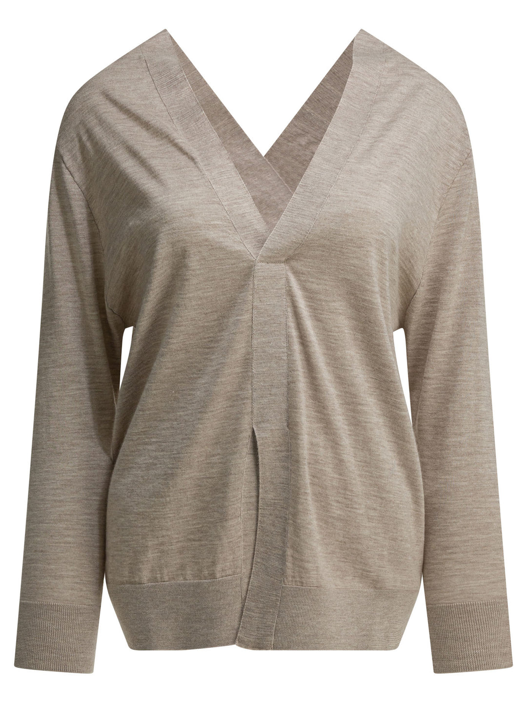 Sa Su Phi Cashmere V-Neck Sweater Knitwear - Beige | 79dbb2efb34b53fc45aeb889312e574fd46a13fd