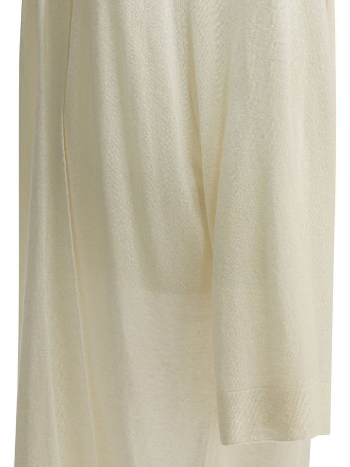 Sa Su Phi Silk Blend Long Cardigan Knitwear - Bianco | 6e8d60e6d7c3e51f9ad748be1b00ed83729558fc