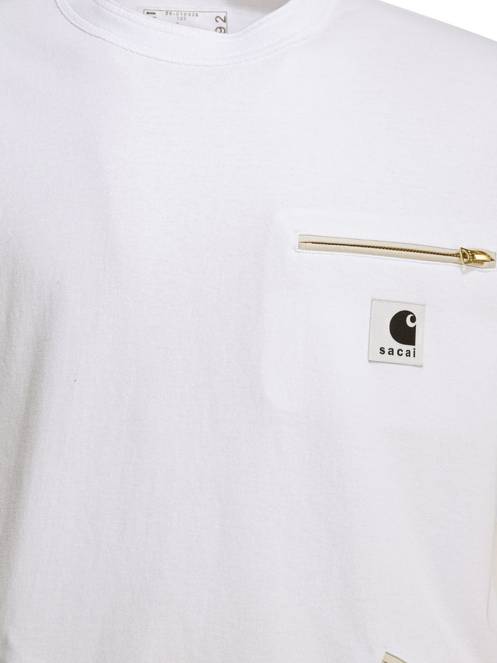 Sacai Carhartt Wip T-shirts - Bianco | 4cd324ee7bcb68dda279723f9e11eac09b73f66a