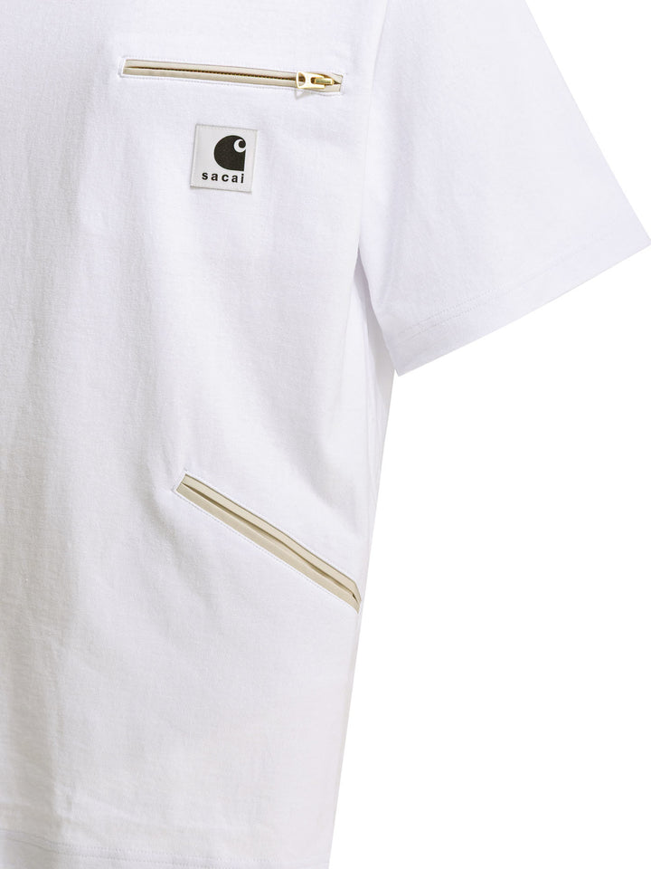 Sacai Carhartt Wip T-shirts - Bianco | a958f59cbf2b920d49c622caedf875e860996574