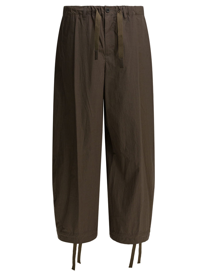 Sacai Typewriter Trousers - Marrone | ad4812ab3dd487f2f6dd8c2d12827b54767b9231